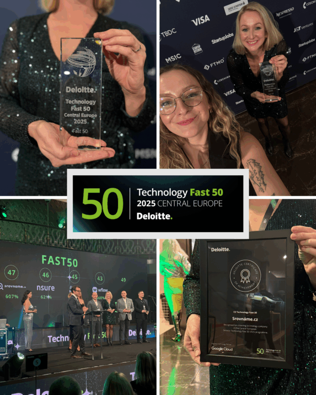 Srovname.cz boduje v Deloitte Technology FAST 50 s růstem + 607 %